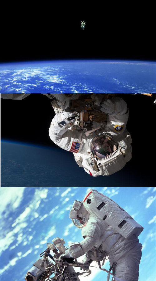 3일 미항공우주국(NASA)가 영화 '그래비티(Gravity)'의 아카데미 시상식 축하 및 수상 기원의 뜻에서 올린 사진들. 나사 트위터