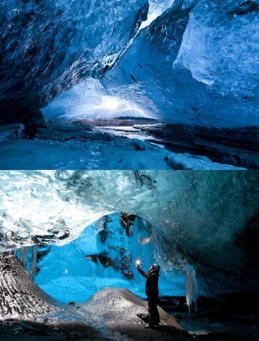 초현실적 얼음동굴