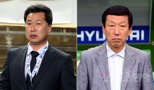 조민국 감독-최강희 감독(오른쪽). 스포츠동아DB