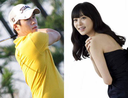 골퍼 박창준-연기자 한설아(오른쪽). 사진출처｜한국프로골프협회·한설아 미니홈피