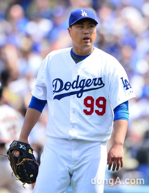 LA 다저스 류현진. 동아닷컴DB