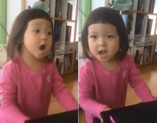 '추사랑 렛잇고 열창'(출처= 추사랑 페이스북)