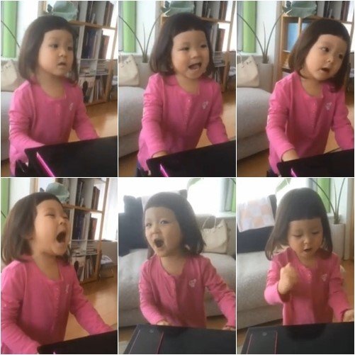 '추사랑 렛잇고 열창' (추사랑 공식 페이스북)