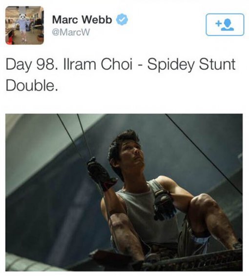 사진=마크 웹 감독 트위터 캡쳐