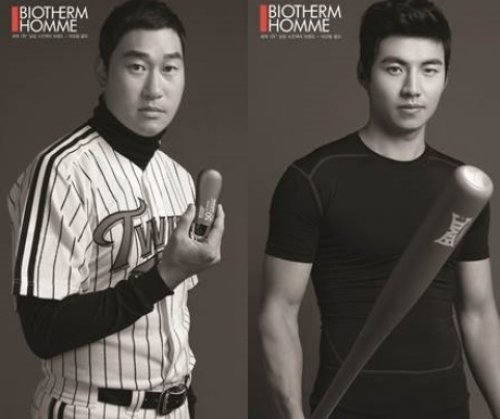 봉중근 이대형
사진= 남성 스킨케어 브랜드 비오템 옴므