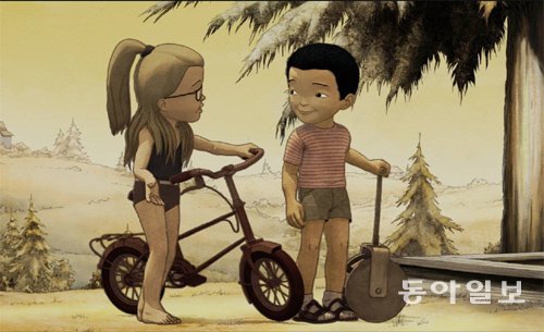 애니메이션 영화 ‘피부색깔=꿀색’은 정체성을 이식당한 한 소년의 성장기다. 미루픽처스 제공
