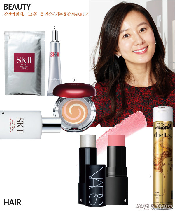 1 SK-II 페이셜 트리트먼트 마스크 29g×6 10만9천원. 2 SK-II 화이트닝 소스 덤 데피니션 UV 로션 SPF50 PA+++ 30g 8만4천원. 3 SK-II 스템 파워 크림 인 파운데이션 10.5g 5만5천원. 4 SK-II 페이셜 트리트먼트 클리어 로션 150ml 7만3천원. 5 나스 매트 멀티플 앵귈라 7.5g 5만5천원. 6 나스 멀티플 코파카바나 1.4g 5만5천원. 7 로레알프로페셔널파리 에르네뜨 스프레이 500ml 2만원대.