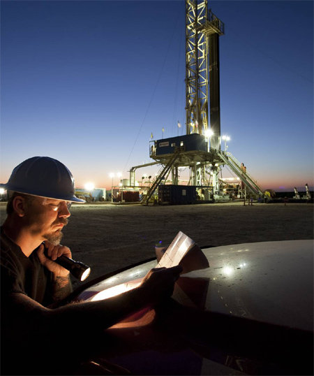 한국석유공사가 미국 석유기업 아나다코와 함께 셰일가스를 생산하고 있는 미국 텍사스 주의 이글포드 광구. 석유공사는 2015년까지 셰일가스 개발 원천 기술을 확보한다는 계획이다. 한국석유공사 제공