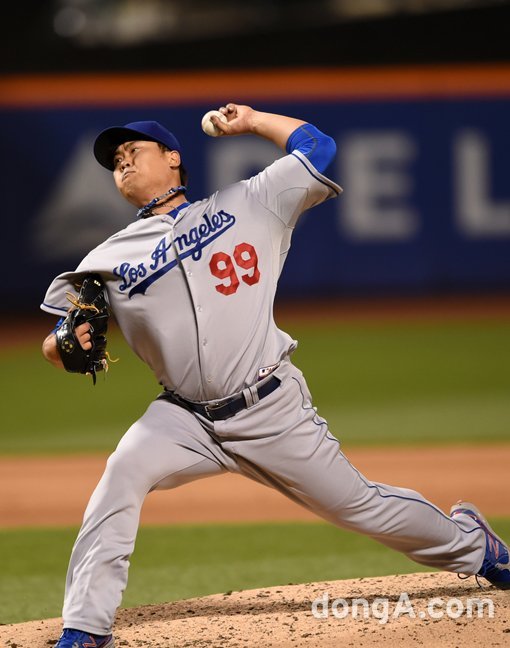 LA 다저스 류현진. 동아닷컴DB