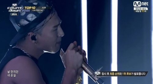 태양 1위
사진= Mnet 가요순위프로그램 ‘엠카운트다운’ 화면 촬영