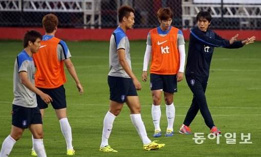 한국 축구 국가대표팀. 동아일보DB