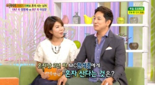 한석준 김미진 사진= KBS2 문화프로그램 ‘여유만만’ 화면 촬영