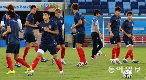 축구국가대표팀. 동아일보DB