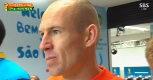 로벤, SBS 중계 화면 촬영