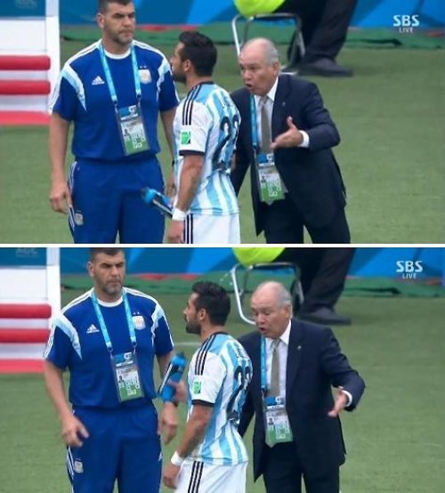 아르헨티나 나이지리아, SBS 중계 화면 촬영