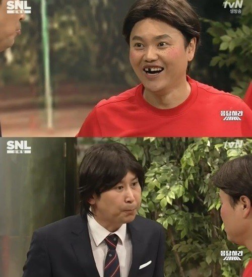 사진제공=SNL 홍명보 풍자/tvN 캡쳐화면