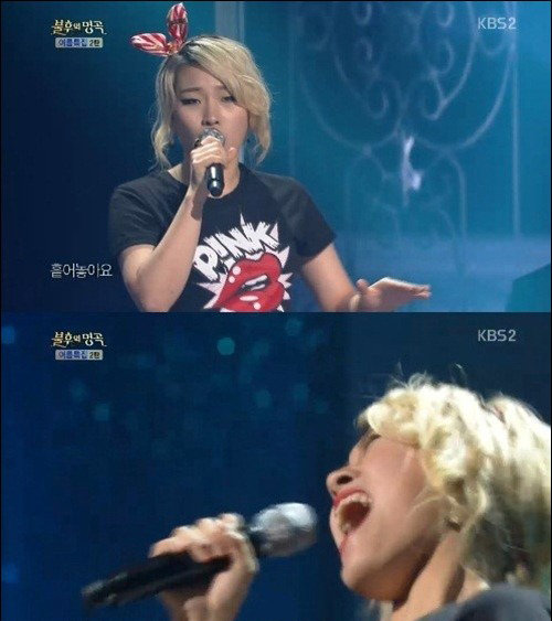 손승연 ‘바람이려오’ 사진= KBS2 예능프로그램 ‘불후의 명곡-전설의 노래하다’  화면 촬영