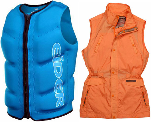 머메이드 워터 베스트(왼쪽)와 카치나 베스트