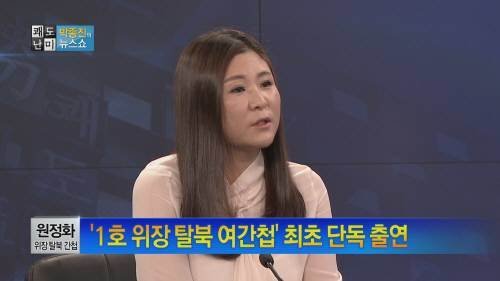 채널A 출연한 원정화 씨. 채널A 제공