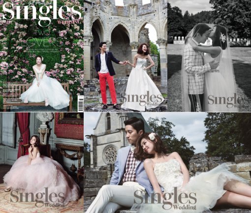 소이현 인교진 웨딩화보. 사진=싱글즈 웨딩