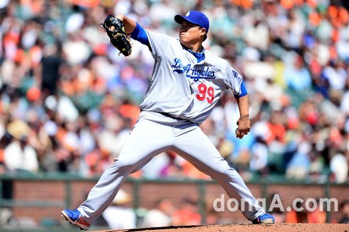 LA 다저스 류현진. 동아닷컴DB