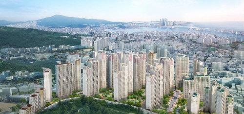 9월 부산 대연동에 분양되는 3149채 규모의 ‘대연 롯데캐슬 레전드’ 조감도.