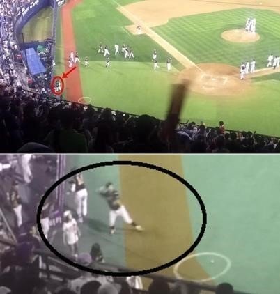 강민호 징계 (출처= 유튜브 영상 갈무리)