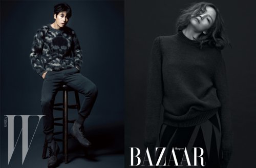 정우성. 사진= 더블유 코리아(W KOREA), 바자(BAZAAR)