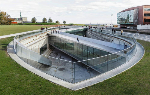 문화시설 부문 수상작인 덴마크 해양박물관. 폐쇄된 선창을 개조한 지하 건축물이다. WAF 제공