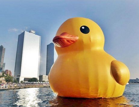 석촌호수 1톤 고무오리