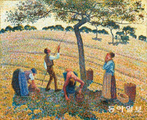 카미유 피사로, 에라니에서의 사과 수확, 1888년