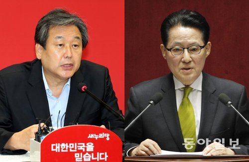 (왼쪽부터)새누리당 김무성 대표, 새정치민주연합 박지원 의원동아일보DB