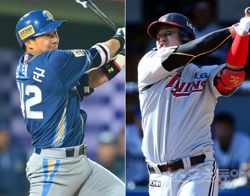 LG에 입단했다가 NC로 특별지명된 포수 김태군(왼쪽)과 넥센에서 LG로 트레이드됐던 포수 최경철(오른쪽)은 나란히 이적생의 아픔을 딛고 팀의 주전포수로 발돋움했다. 가을야구와는 거리가 멀었던 이들의 안방마님 대결은 이번 준PO의 또 다른 관전포인트다. 스포츠동아DB