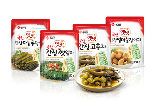 대상FNF 종가집 ‘옛맛 국산 간장 장아찌 4종’ 사진제공｜종가집