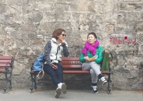 김자옥 이미연 사진= tvN 예능프로그램 ‘꽃보다 누나’ 화면 촬영