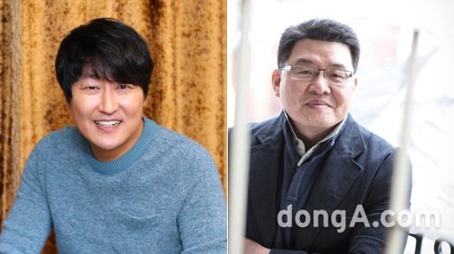 배우 송강호·영화 ‘변호인’ 감독 양우석(오른쪽). 동아닷컴DB