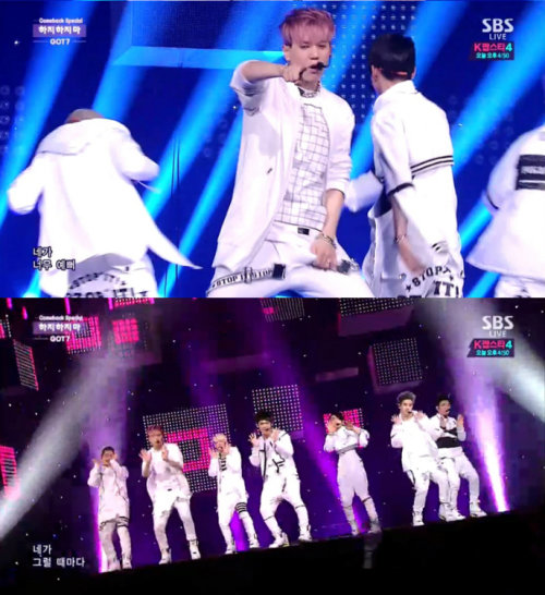 인기가요 갓세븐. 사진 = SBS ‘인기가요’ 화면 촬영