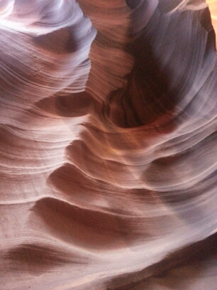 실제 앤텔로프 캐년의 모습(출처=모두투어 제공)