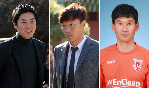 한 시대를 풍미한 발레니 니폼니시 전 부천SK 감독의 제자들이 K리그 지도자로 집결했다. 울산 윤정환 감독, 광주 남기일 감독대행, 제주 조성환 감독(왼쪽부터)은 니폼니시 감독의 대표적 후계자들이다. 사진｜스포츠동아DB·제주 유나이티드