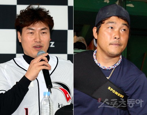 장성호-김동주(오른쪽). 스포츠동아DB