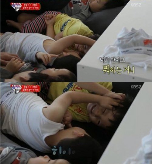 슈퍼맨 추사랑 사진= KBS2 ‘해피선데이- 슈퍼맨이 돌아왔다’ 화면 촬영