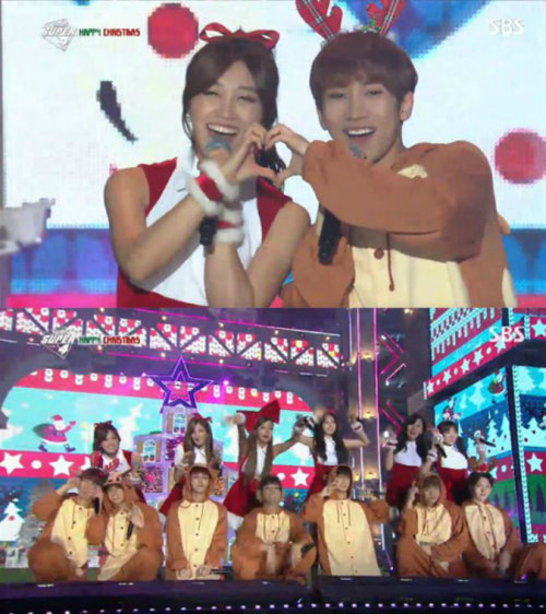 비투비. 사진 = SBS 2014 가요대전 화면 촬영