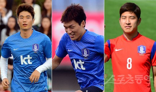 기성용-이명주-박주호(왼쪽부터). 스포츠동아DB
