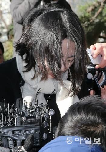 조현아 영장실질심사 출석. 사진=동아일보DB