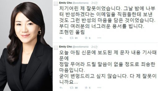 조현아 구속영장 발부, 조현민 전무 사과. 동아일보 DB·조현민 트위터