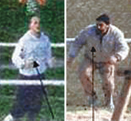 프랑스 주간지 ‘샤를리 에브도’ 테러를 벌인 쿠아시 형제 중 동생인 셰리프 쿠아시(왼쪽 사진)와 자멜 베갈이 2000년대 중반 함께 축구 경기를 하는 모습. 사진 출처 데일리메일