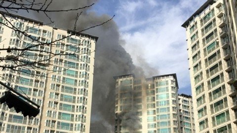 남양주 아파트 화재. 출처= YTN 방송 갈무리