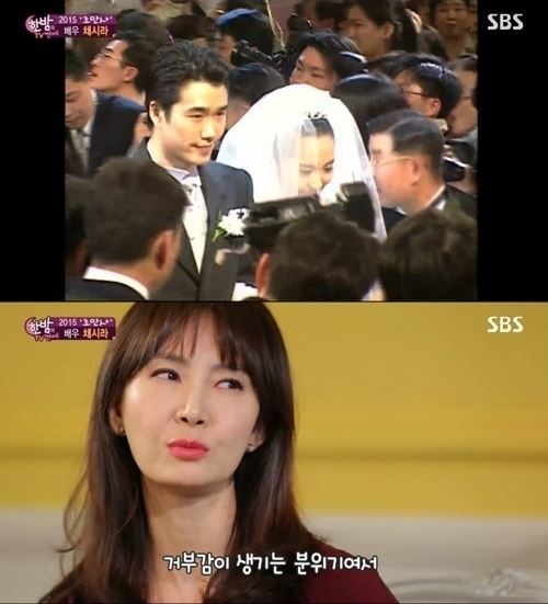채시라 김태욱/사진=SBS ‘한밤의 TV연예’ 방송화면 캡쳐