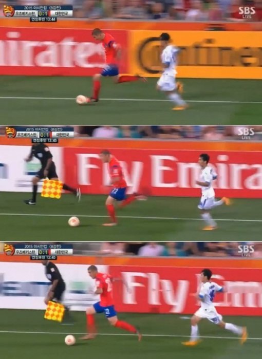 차두리 손흥민. 사진=SBS 방송화면