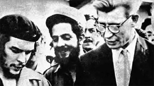 체 게바라(왼쪽)와 알렉산드르 알렉세예프 쿠바 주재 소련 대사(오른쪽). 전설적인 게릴라 지도자인 체 게바라는 다수의 핵미사일이 배치된 쿠바 서부 피나르델리오주의 방어를 맡았다. 모던타임스 제공